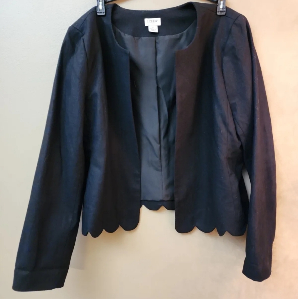 J Crew Scalloped Blazer